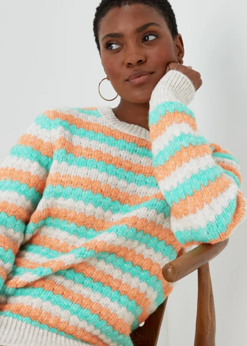 Multicoloured Stripe Jumper - XS Image 4