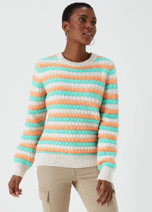 Multicoloured Stripe Jumper - XS Image 1