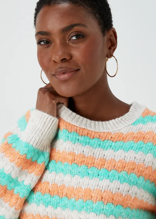 Multicoloured Stripe Jumper - XS Image 3