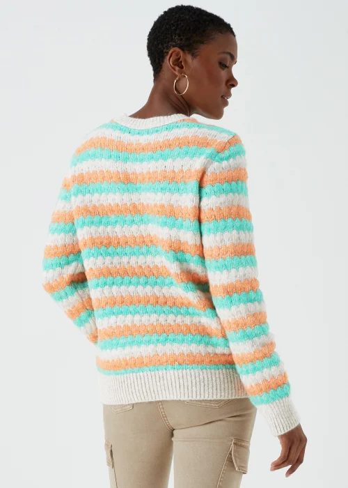 Multicoloured Stripe Jumper - XS Image 2