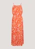 Orange Floral High Apex Midi Cami Dress - 8 Image 5