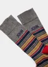 Multicoloured John Name Socks - Sizes 6 - 8.5 Image 2