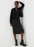 Et Vous Black Ribbed Midi Dress - 8 Image 4