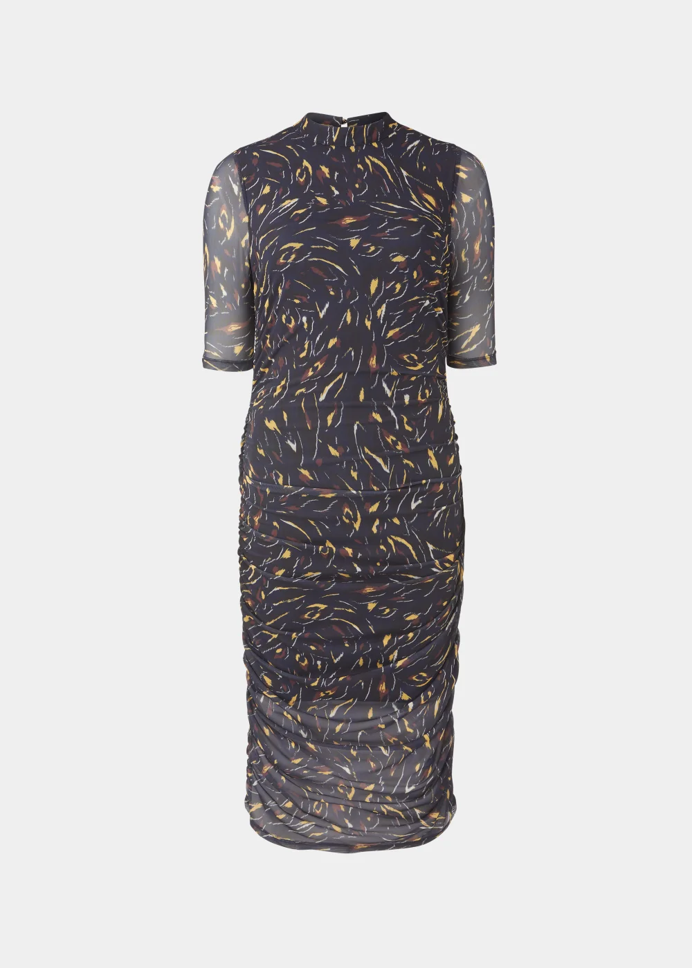 Et Vous Multicoloured Mesh Midi Dress - 8 Image 5