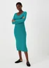 Et Vous Green Ribbed Dress - 8 Image 1