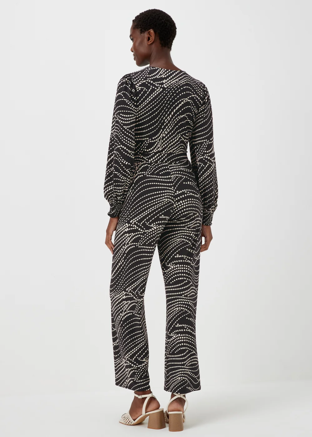 Et Vous Black Print Co-Ord Trousers - 8 Image 2