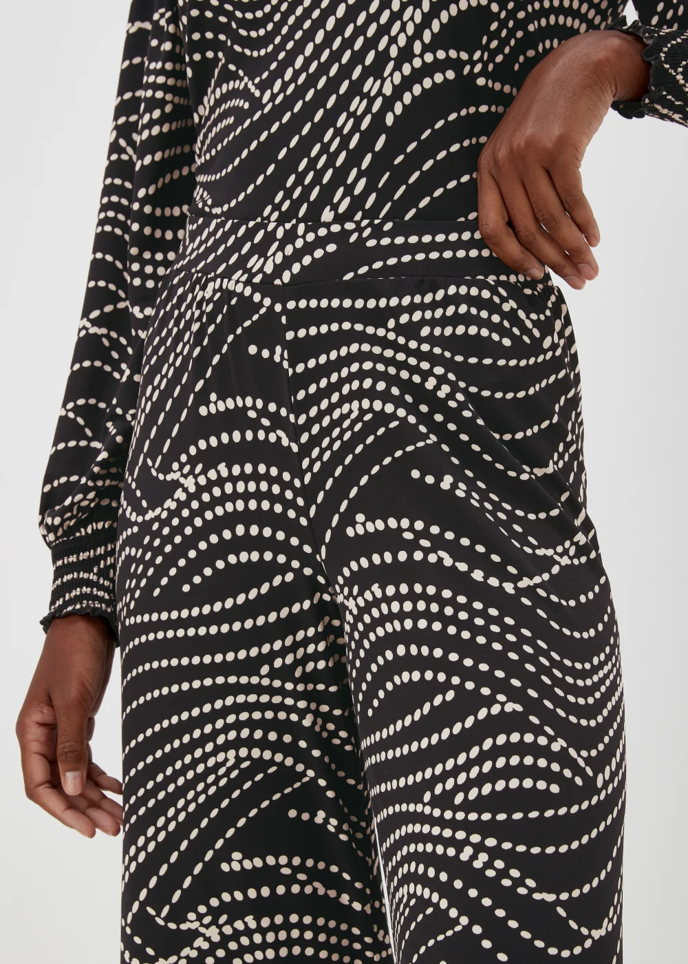 Et Vous Black Print Co-Ord Trousers - 8 Image 3