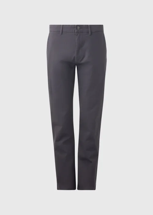 Charcoal Straight Fit Stretch Chinos - 30 Waist Regular Image 5