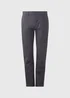 Charcoal Straight Fit Stretch Chinos - 30 Waist Regular Image 5