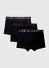 Ben Sherman 3 Pack Black Trunks - Small Image 1
