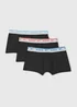 Reebok 3 Pack Black Boxers - Small Image 1