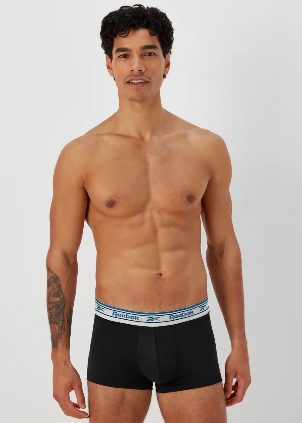 Reebok 3 Pack Black Boxers - Small Image 2