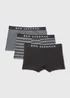 Ben Sherman 3 Pack Grey Stripe Boxers - Small Image 1
