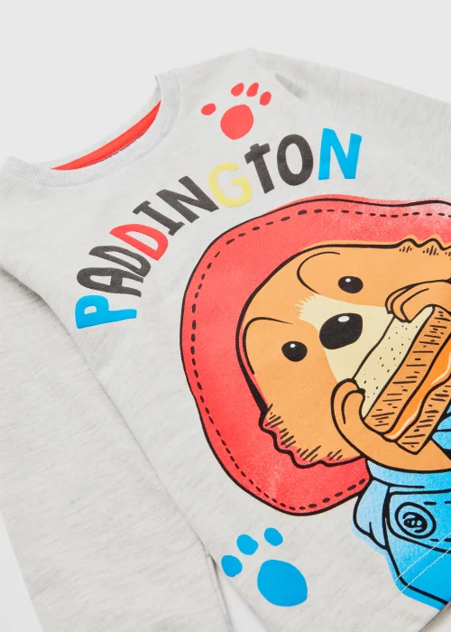 Kids Grey Paddington Print Long Sleeve Pyjama Set (9mths-5yrs) - Age 9 - 12 Months Image 2