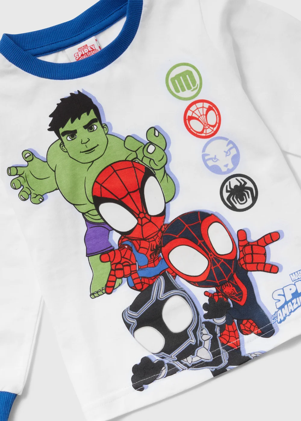 Kids Blue & White Marvel Spidey Friends Pyjama Set (18mths-6yrs) - Age 18 - 23 Months Image 2