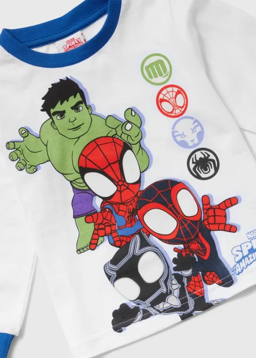 Kids Blue & White Marvel Spidey Friends Pyjama Set (18mths-6yrs) - Age 18 - 23 Months Image 2