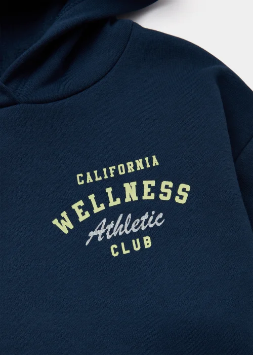 Girls Navy Wellness Hoodie (4-15yrs) - 7 Yrs Image 2