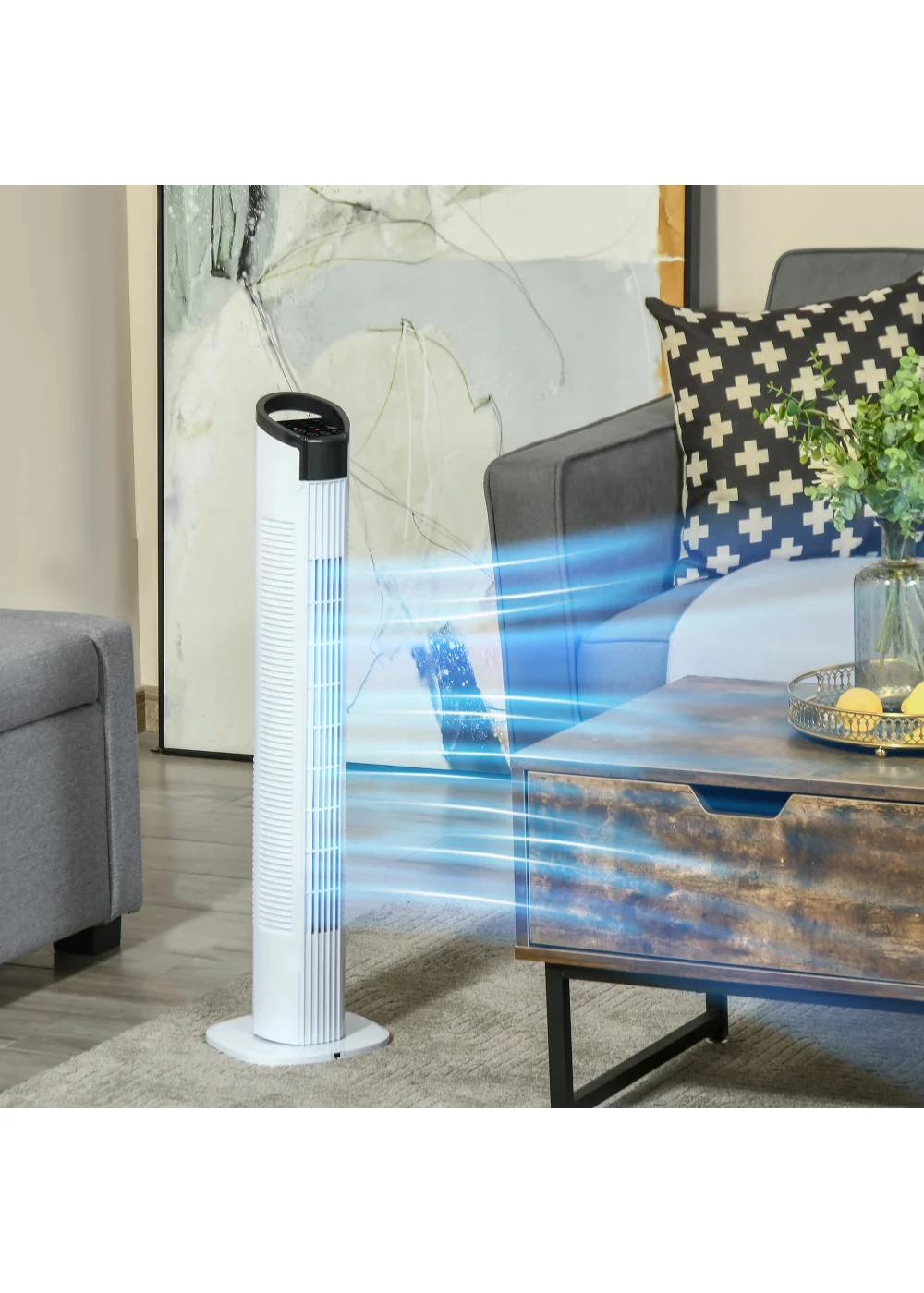 HOMCOM Floor Fan - No Size Image 2