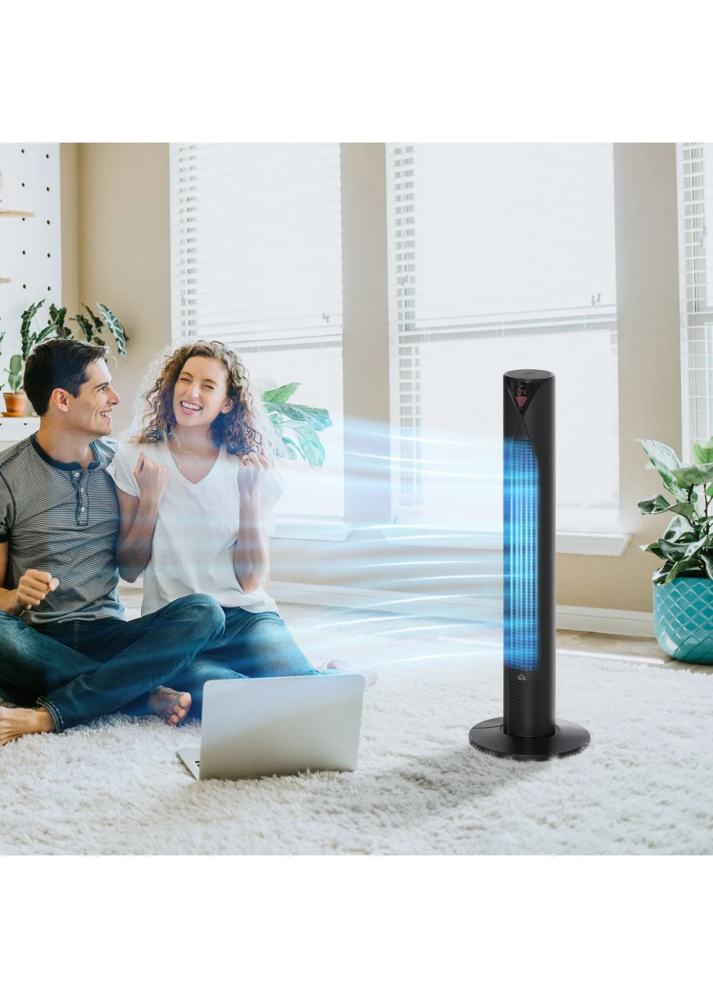 HOMCOM Electric Fan - One Size Image 2