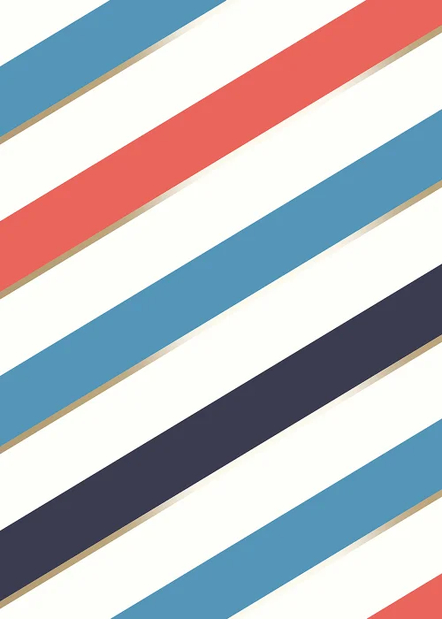 Muriva Carnival Stripe Blue & Red - One Size Image 1