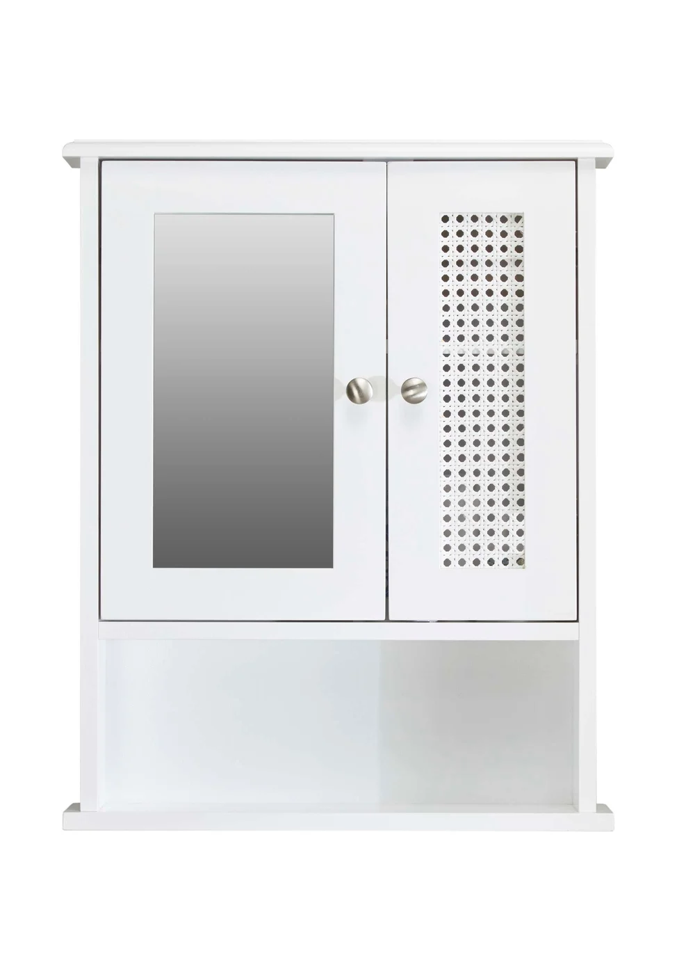Lloyd Pascal Raffia Double Door Wall Cabinet White - One Size Image 3