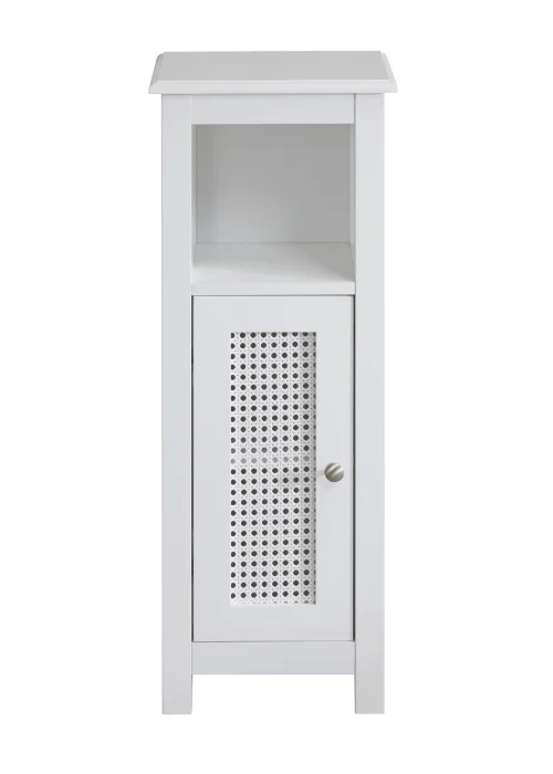 Lloyd Pascal Raffia Single Door Cabinet White - One Size Image 1