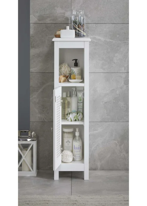 Lloyd Pascal Raffia Single Door Cabinet White - One Size Image 4