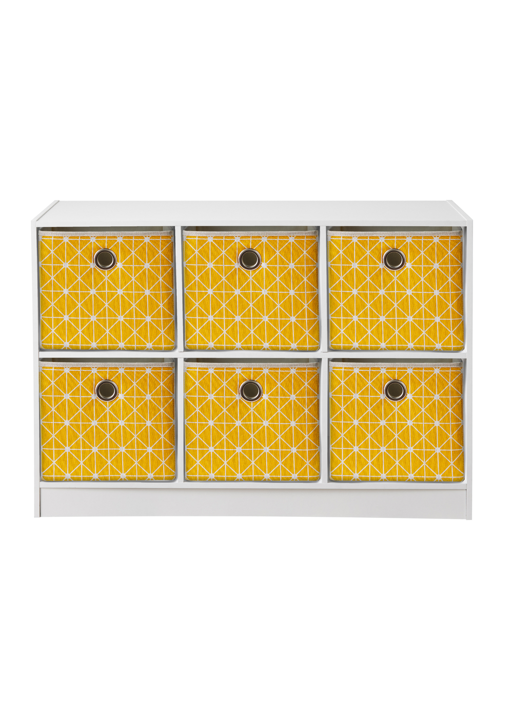 Lloyd Pascal Jazz Geometric 6 Cube Storage Unit (65cm x 95cm x 30cm) - One Size Image 1