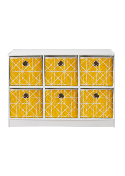 Lloyd Pascal Jazz Geometric 6 Cube Storage Unit (65cm x 95cm x 30cm) - One Size Image 1
