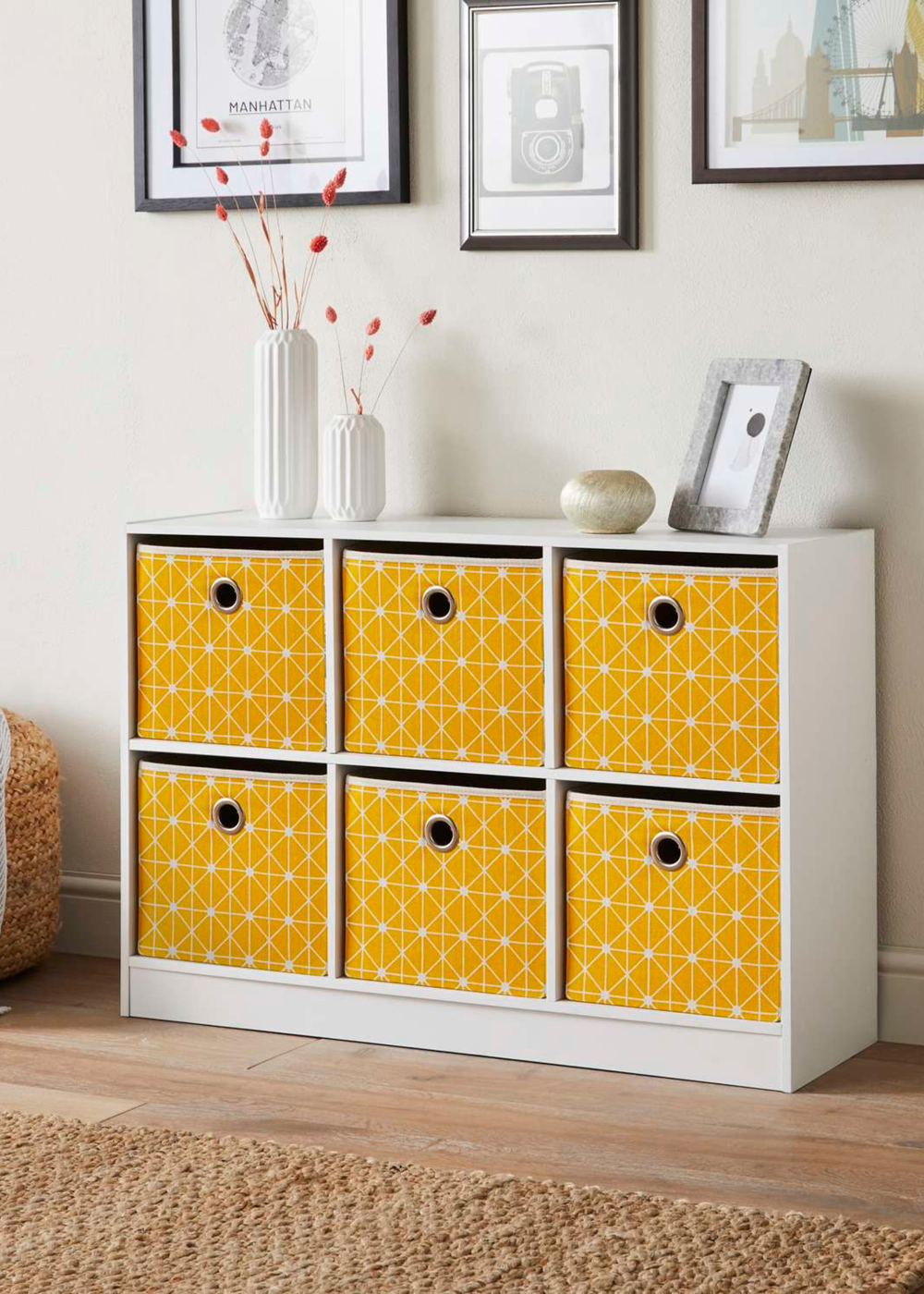 Lloyd Pascal Jazz Geometric 6 Cube Storage Unit (65cm x 95cm x 30cm) - One Size Image 2