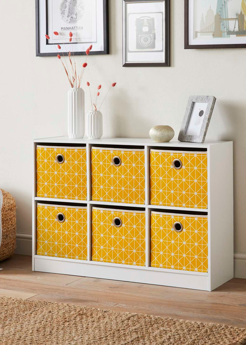 Lloyd Pascal Jazz Geometric 6 Cube Storage Unit (65cm x 95cm x 30cm) - One Size Image 2