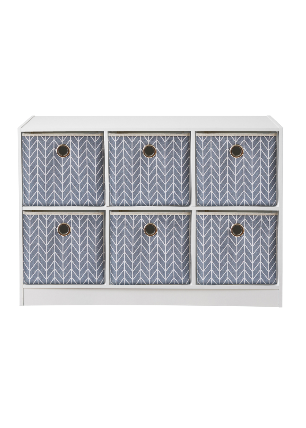 Lloyd Pascal Jazz Chevron 6 Cube Storage Unit (65cm x 95cm x 30cm) - One Size Image 1