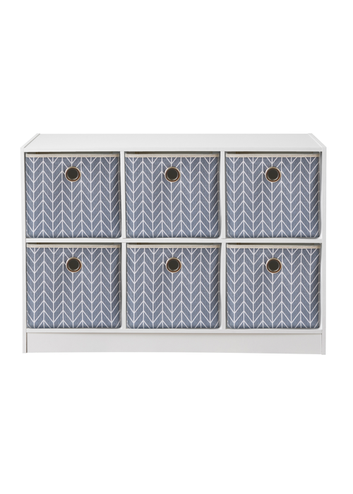 Lloyd Pascal Jazz Chevron 6 Cube Storage Unit (65cm x 95cm x 30cm) - One Size Image 1