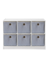 Lloyd Pascal Jazz Chevron 6 Cube Storage Unit (65cm x 95cm x 30cm) - One Size Image 1