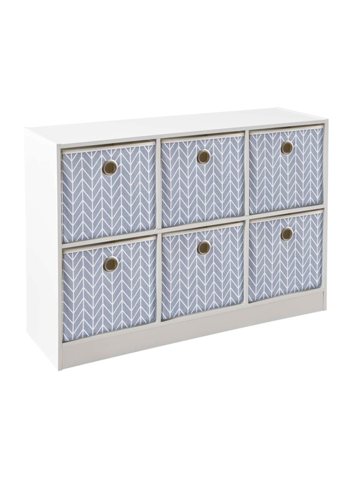 Lloyd Pascal Jazz Chevron 6 Cube Storage Unit (65cm x 95cm x 30cm) - One Size Image 3