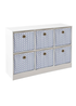 Lloyd Pascal Jazz Chevron 6 Cube Storage Unit (65cm x 95cm x 30cm) - One Size Image 3