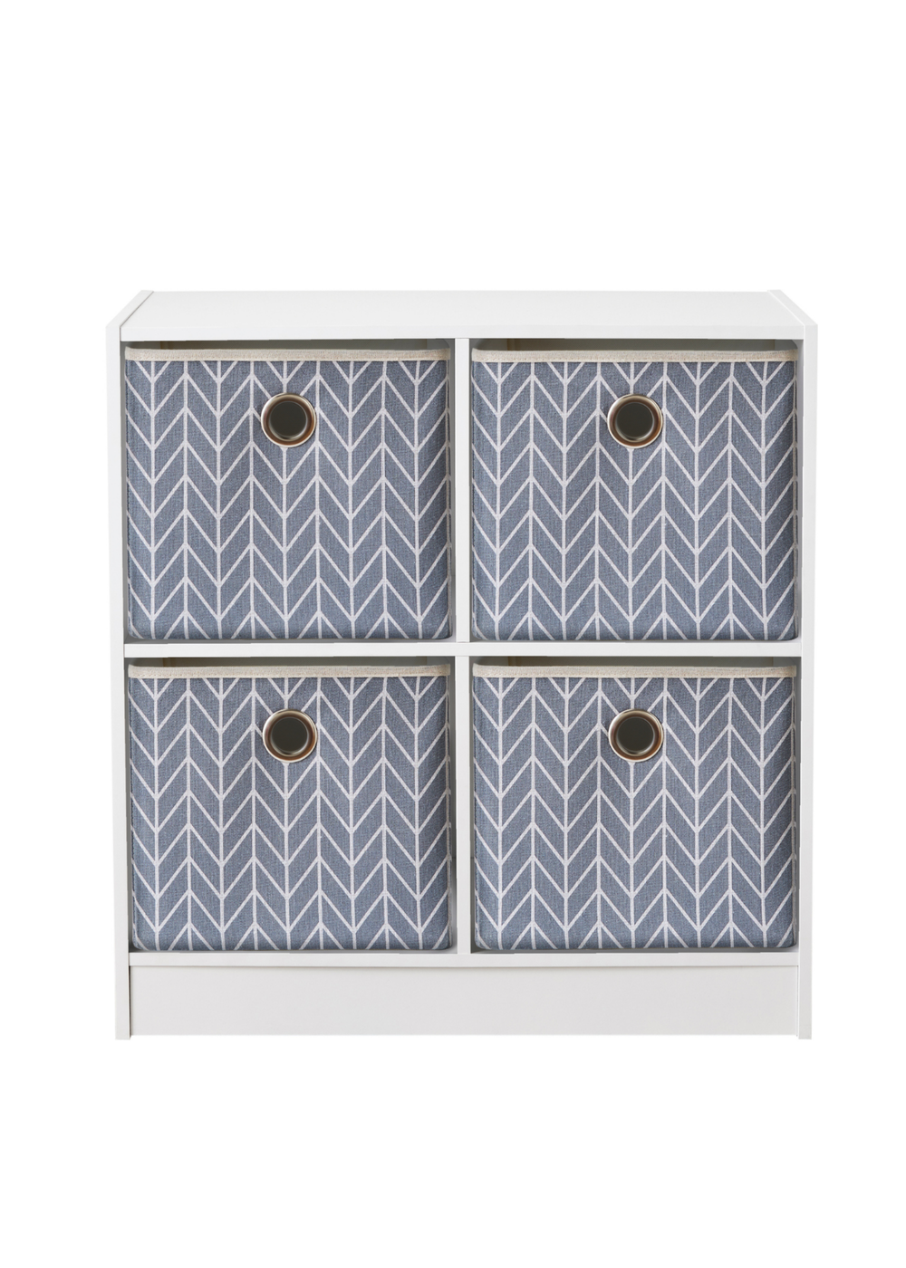 Lloyd Pascal Jazz Chevron 4 Cube Storage Unit (65cm x 63cm x 30cm) - One Size Image 1