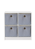 Lloyd Pascal Jazz Chevron 4 Cube Storage Unit (65cm x 63cm x 30cm) - One Size Image 1