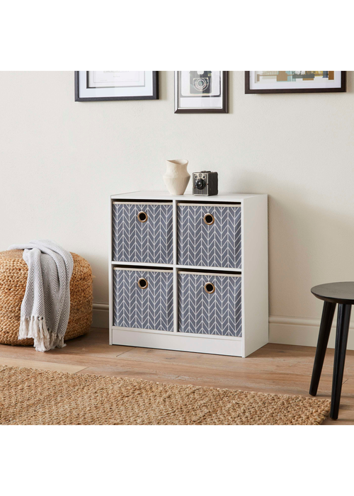 Lloyd Pascal Jazz Chevron 4 Cube Storage Unit (65cm x 63cm x 30cm) - One Size Image 4