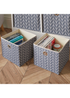 Lloyd Pascal Jazz Chevron 4 Cube Storage Unit (65cm x 63cm x 30cm) - One Size Image 3