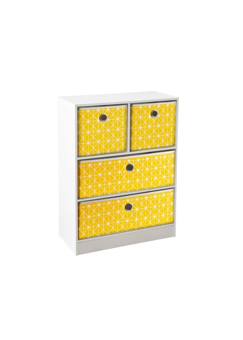 Lloyd Pascal Jazz Geometric 2+2 Storage Unit (83cm x 63cm x 30cm) - One Size Image 4