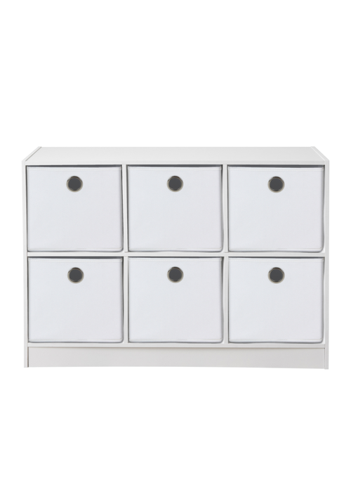 Lloyd Pascal Jazz 6 Cube Storage Unit White (65cm x 95cm x 30cm) - One Size Image 1