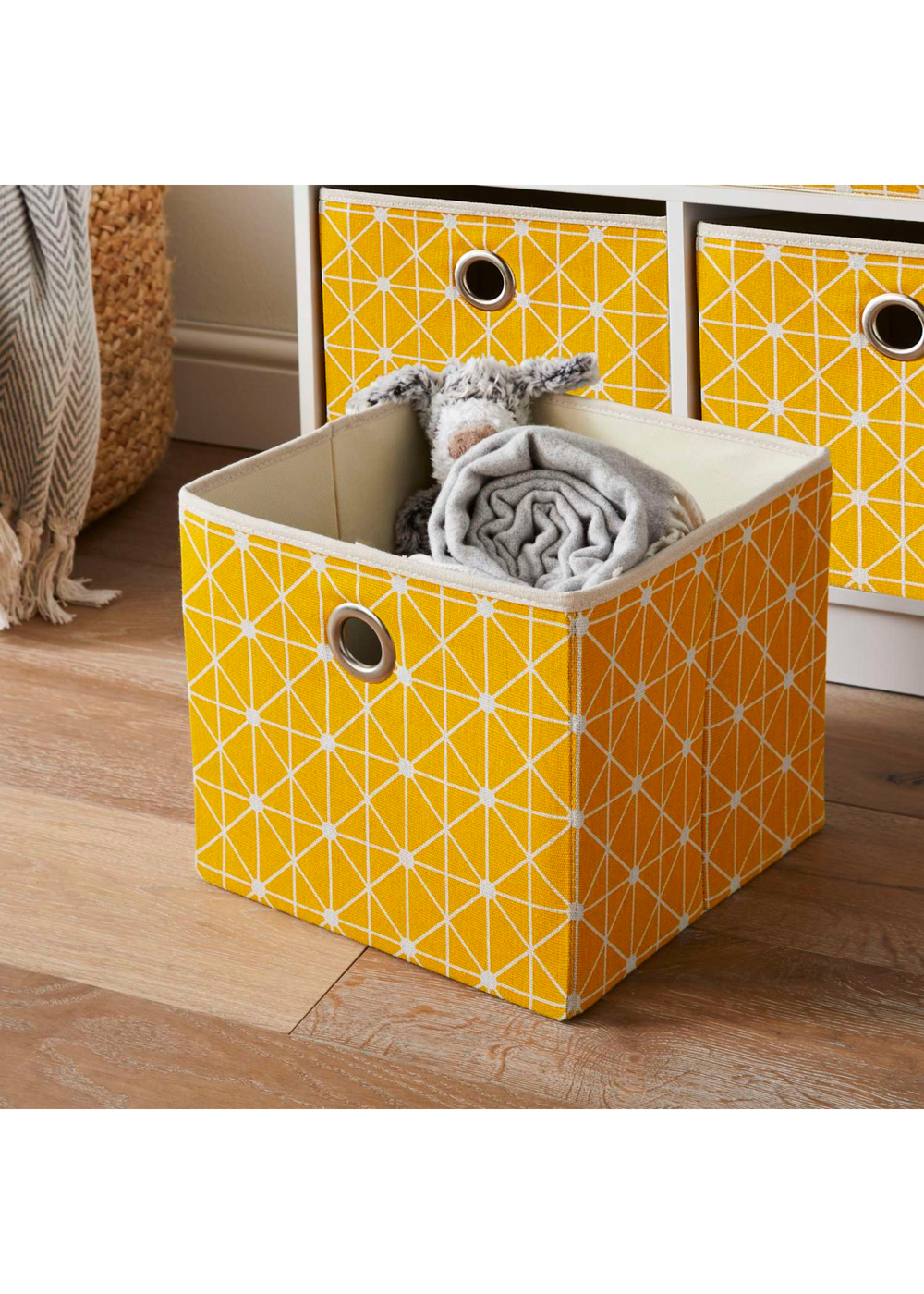 Lloyd Pascal Jazz Geometric 4 Cube Storage Unit (65cm x 63cm x 30cm) - One Size Image 3