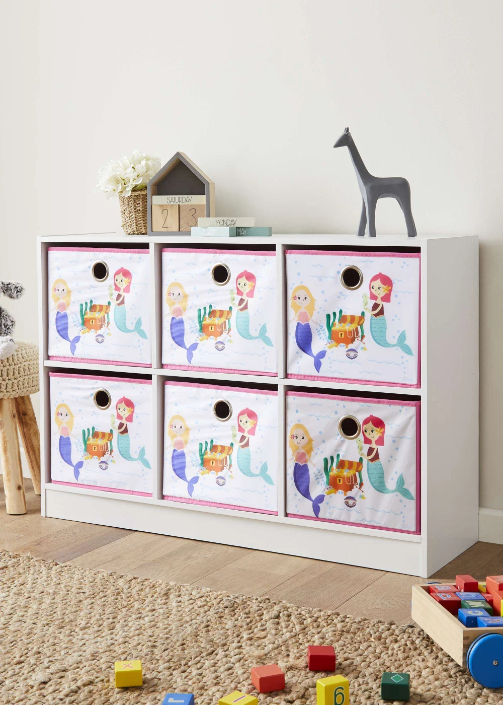 Lloyd Pascal Mermaid 6 Cube Storage Unit (65cm x 95cm x 30cm) - One Size Image 2