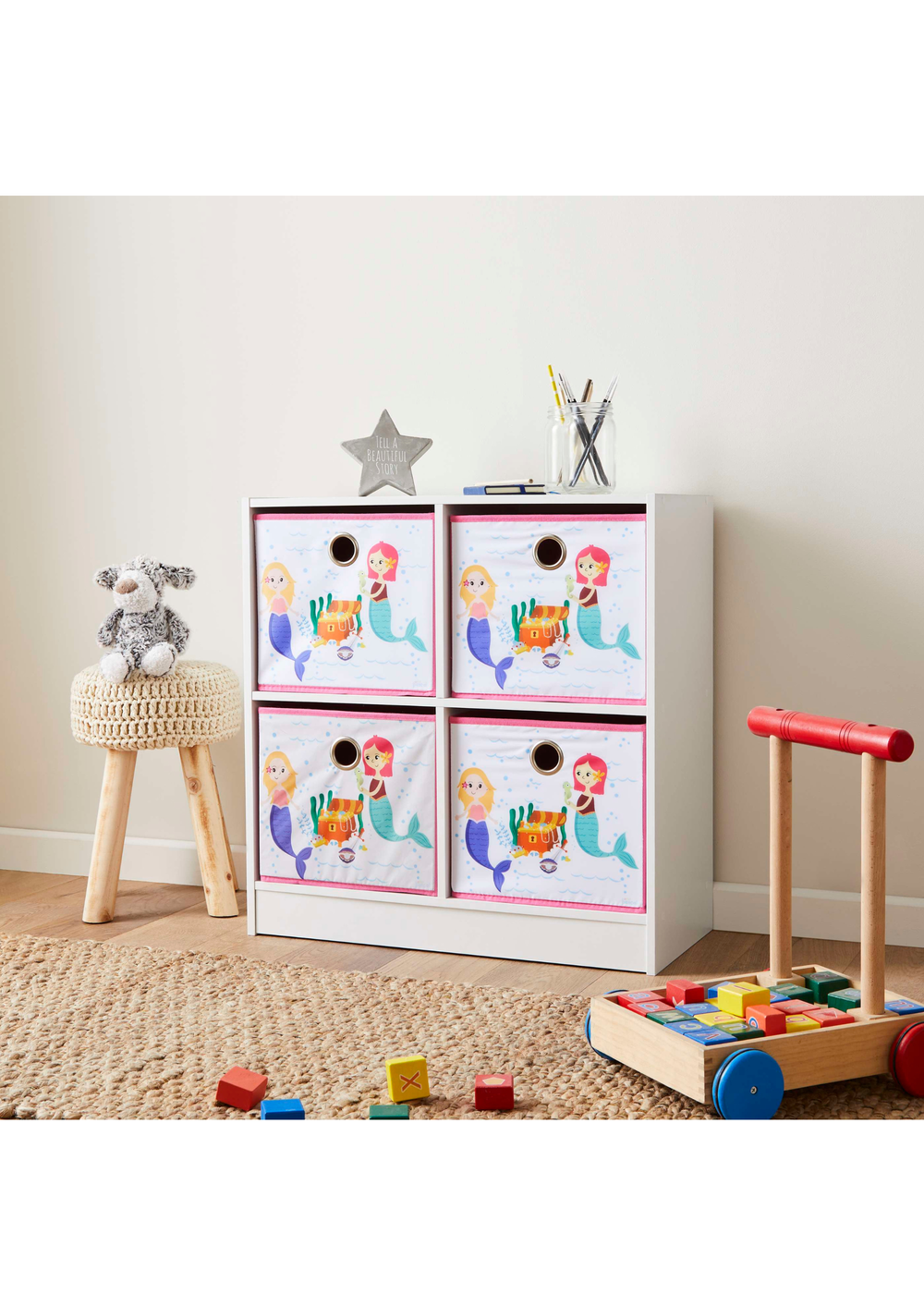 Lloyd Pascal Mermaid 4 Cube Storage Unit (65cm x 63cm x 30cm) - One Size Image 4