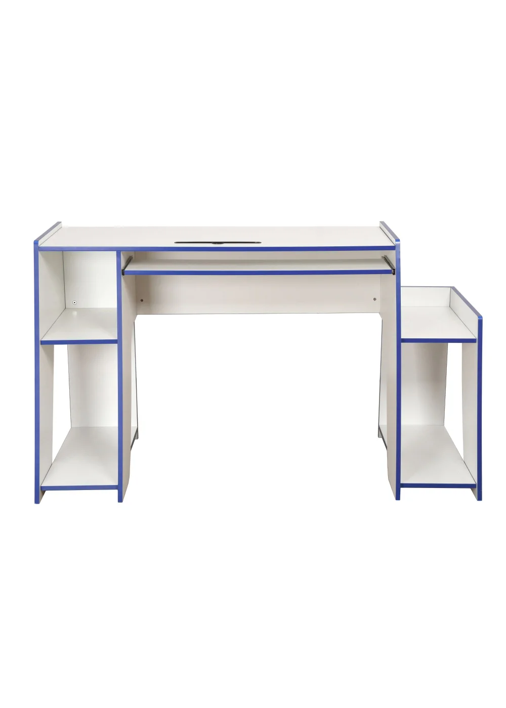 Lloyd Pascal Holywell Gaming Desk in White and Blue - One Size Image 1