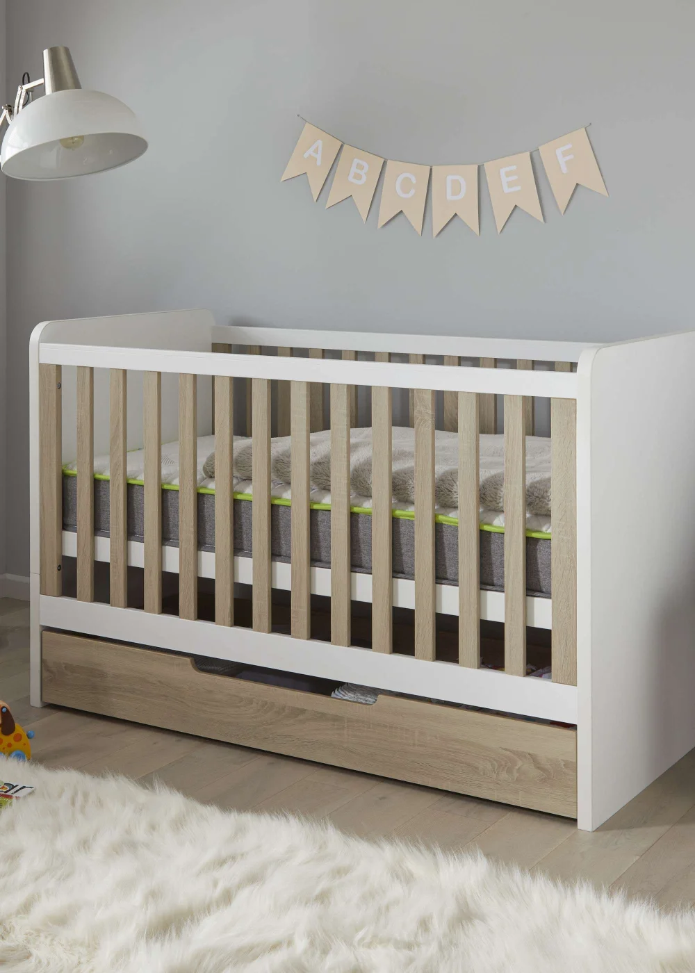 Lloyd Pascal Modular Cot Bed (94cm x 147cm x 76cm) - One Size Image 2