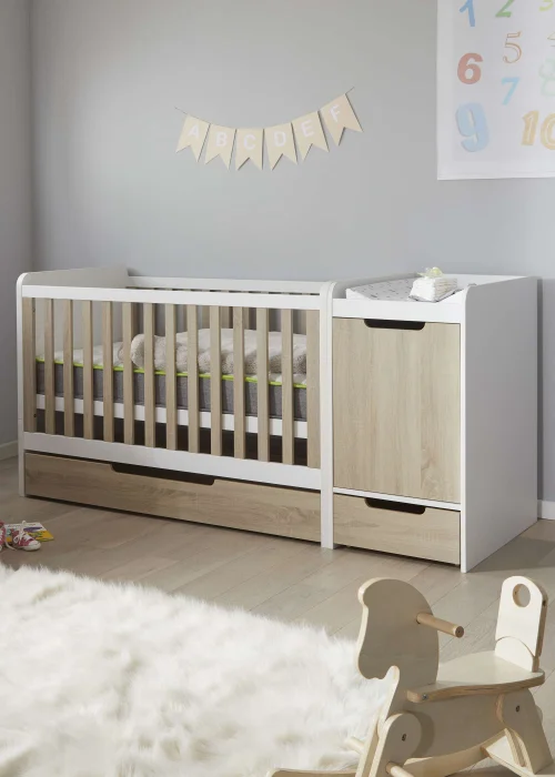 Lloyd Pascal Modular Cot Bed (94cm x 147cm x 76cm) - One Size Image 5