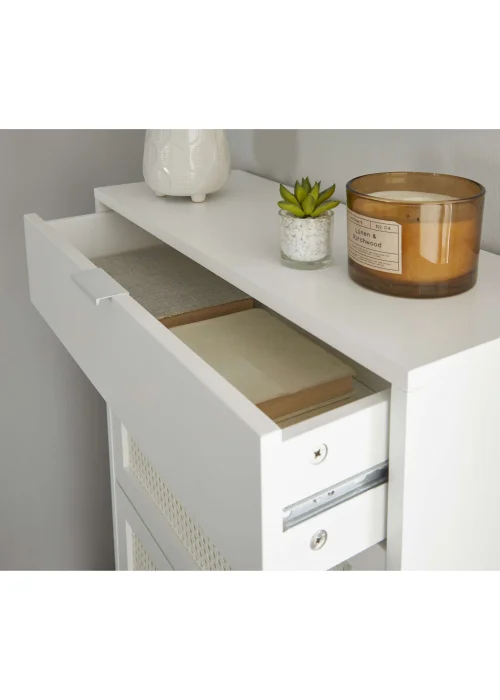 Lloyd Pascal Raffia Shoe Cabinet White - One Size Image 4