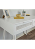 Lloyd Pascal Raffia Desk with 2 Drawers White - One Size Image 3